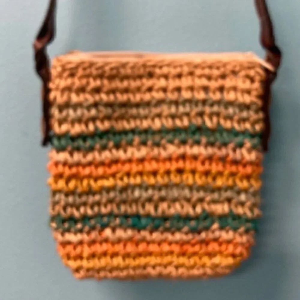 Cappelli sweet multi-color straw purse